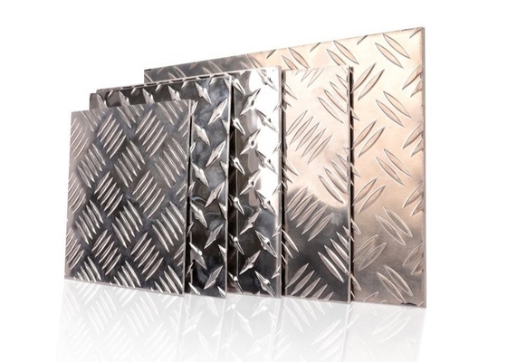 6005 6061 la barre en aluminium de 3003-H22 Diamond Plate Alloy Boat Floor 5 a poli