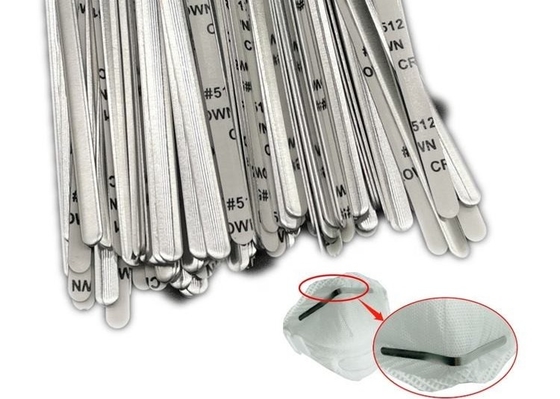 Le fil en aluminium de pont de bande de nez de masque pour le masque protecteur a lancé 5mm fixes