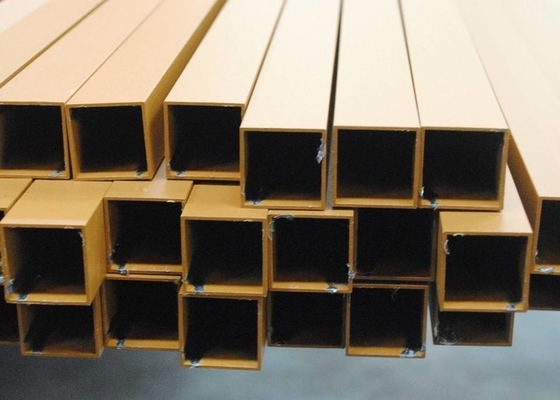 Tube carré creux en aluminium 2x2 2x1 sections rectangulaires de 10 x 10 millimètres 2.5cm